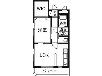 モギマンション(1LDK/1階)の間取り写真