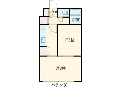 ジェイステージ苫小牧I(1LDK/4階)の間取り写真