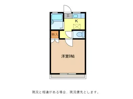 サニーハイツ中町(1K/2階)の間取り写真