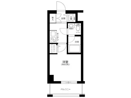 AXAS志村坂上(1K/7階)の間取り写真
