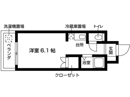 INOVE名城大学前(ワンルーム/5階)の間取り写真