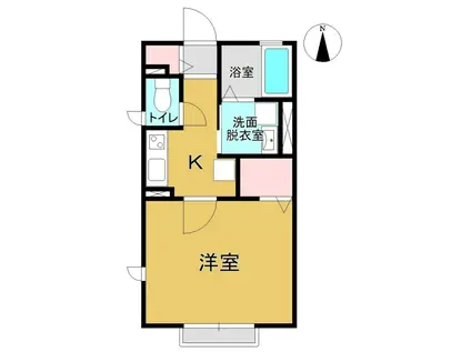 JR常磐線 原ノ町駅 徒歩27分 2階建 築11年(1K/2階)の間取り写真