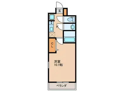 スプランデッィッド京橋イースト(1K/6階)の間取り写真