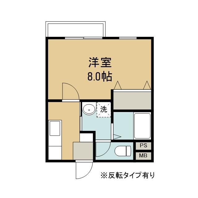 THANKS(1K/3階)の間取り写真