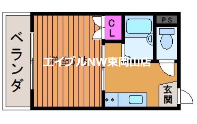ライブコープ津島(1K/2階)の間取り写真
