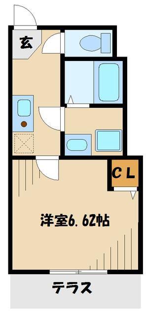 桜台アイルーム(1K/1階)の間取り写真