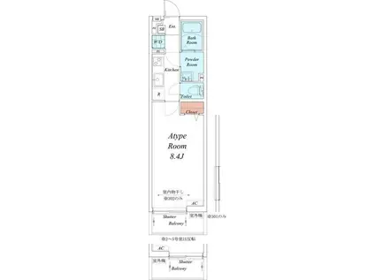 リブリ・大和・樹(1K/1階)の間取り写真