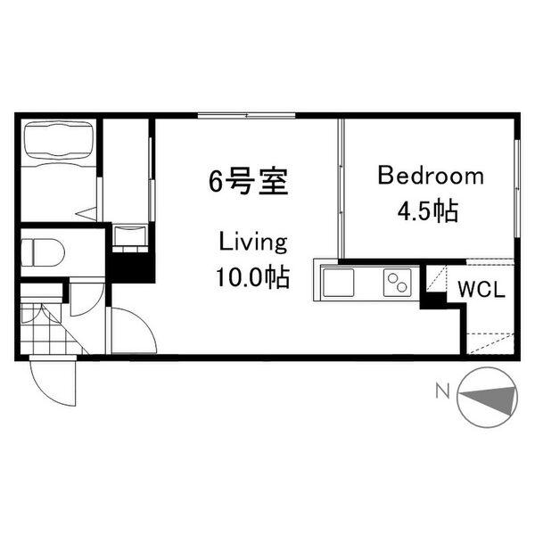 NOJU S20W8(1LDK/4階)の間取り写真