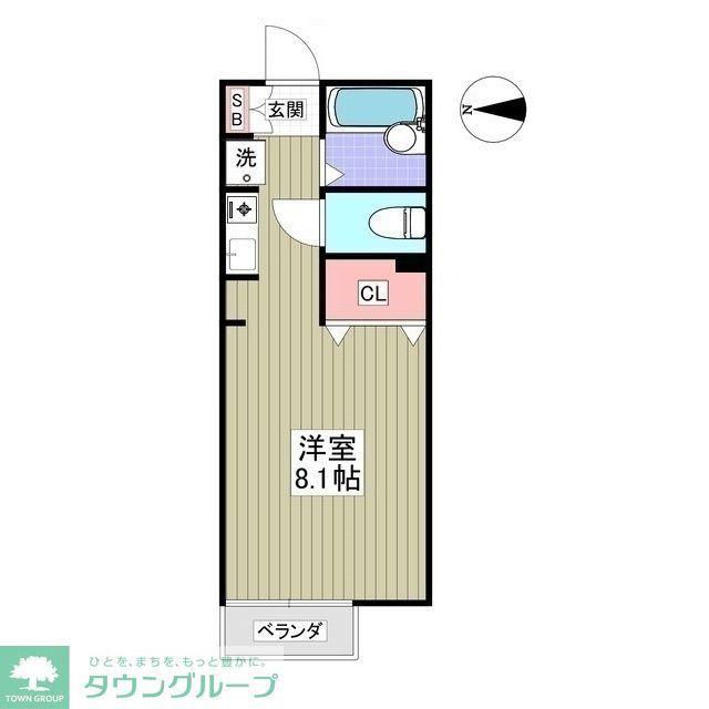 アンビション院内(ワンルーム/1階)の間取り写真