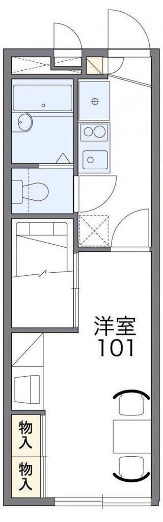 レオパレスSAKURA(1K/2階)の間取り写真
