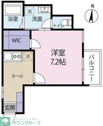CASA FIORA(1K/3階)の間取り写真