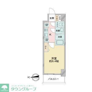 アステリ鶴舞ディオ(1K/6階)の間取り写真