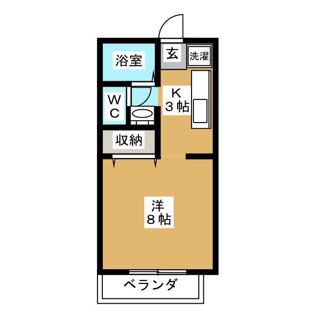 サン・エステート(ワンルーム/2階)の間取り写真