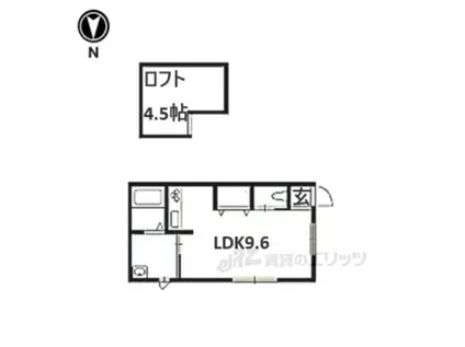 メゾン・ド・キチ(ワンルーム/1階)の間取り写真