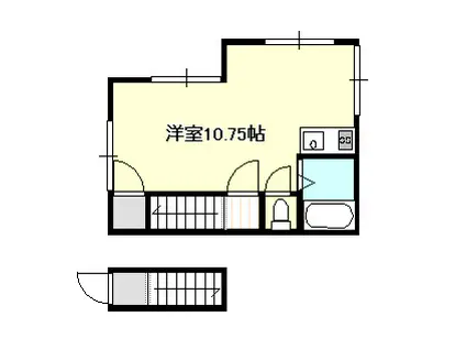 グラッセ3番館(ワンルーム/2階)の間取り写真