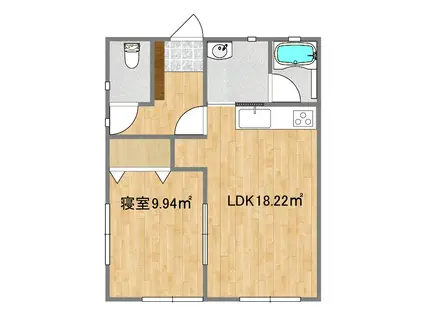 セレーナ(1LDK/1階)の間取り写真