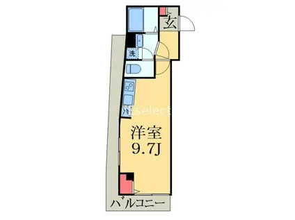 FORTITUDO四街道(ワンルーム/3階)の間取り写真