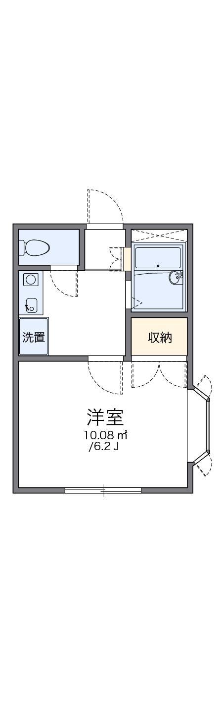 レオパレスナカムラI(1K/2階)の間取り写真