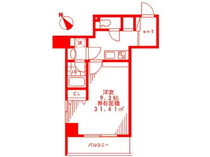 RONG SHING RYUS TOWER(1K/7階)の間取り写真