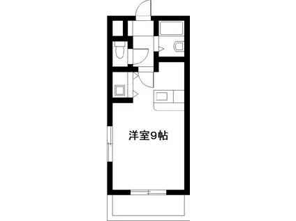 エレガンス11(ワンルーム/6階)の間取り写真