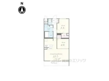 PIAF(2LDK/2階)の間取り写真