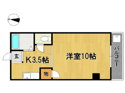 大洋本社ビル(ワンルーム/5階)の間取り写真