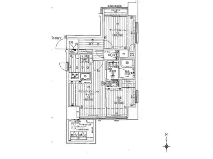 デラモット浅草エスト(1SLDK/4階)の間取り写真