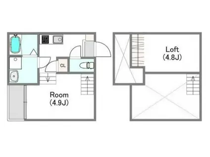 MODERN PALAZZO 東彼杵(1SK/1階)の間取り写真