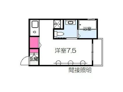 KS-PLACE(ワンルーム/2階)の間取り写真