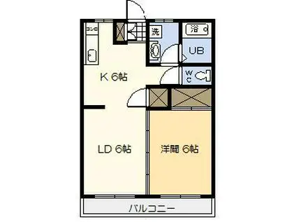 第2メゾンセンチュリー(1LDK/4階)の間取り写真