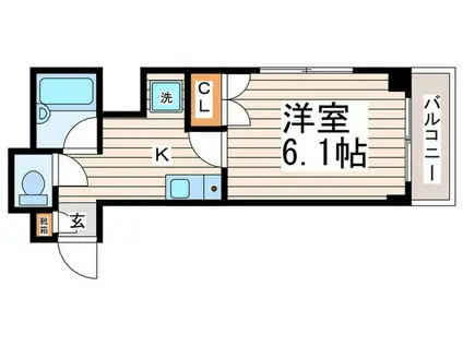 プライム江古田(1K/3階)の間取り写真