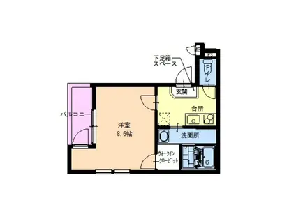 フジパレス杉本町VI番館(1K/3階)の間取り写真