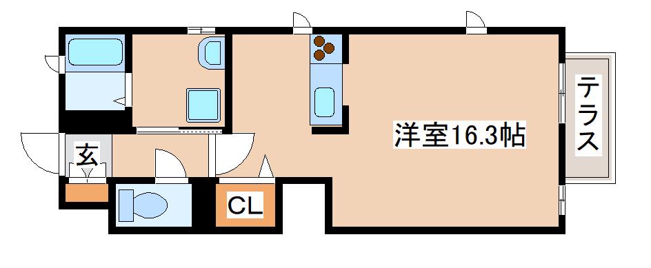 シャーメゾン須磨永楽町(ワンルーム/1階)の間取り写真