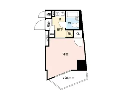 マイナビステイワカマツカワダ(ワンルーム/10階)の間取り写真