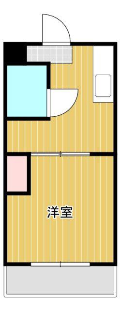セントラルOGASA(1DK/3階)の間取り写真