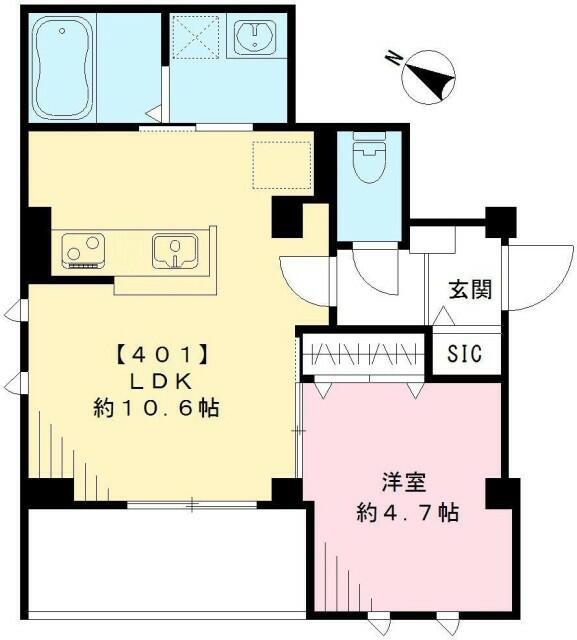 マンショングレース(1LDK/3階)の間取り写真