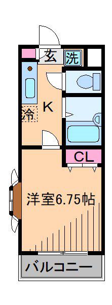 アスタリスク日吉(1K/3階)の間取り写真