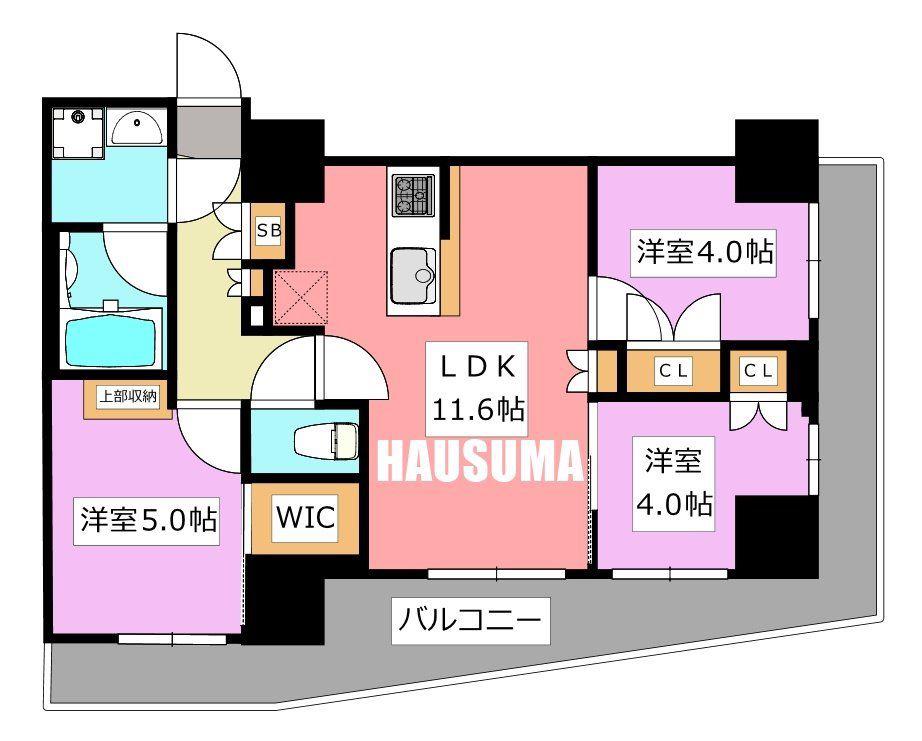 コンフォリア王子(3LDK/2階)の間取り写真