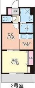 S-FORT江坂FIORE(1DK/6階)の間取り写真