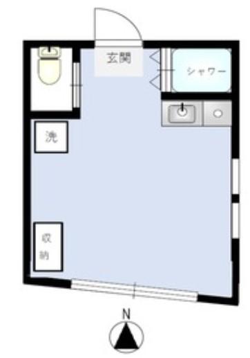アーバンプレイスV坂上A(1K/1階)の間取り写真