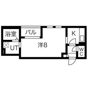 WARREN JUICHIYAII(1K/3階)の間取り写真