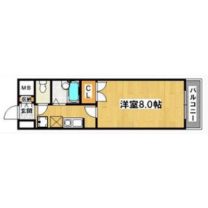 ヒストリカル堺(1K/7階)の間取り写真