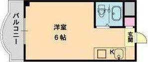 メゾンドティユール(ワンルーム/8階)の間取り写真