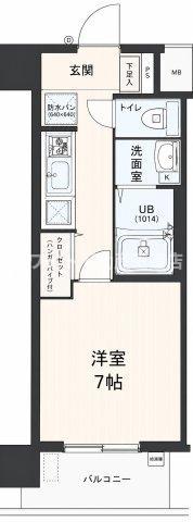 LIVIAZ OSAKA VERITE(1K/5階)の間取り写真