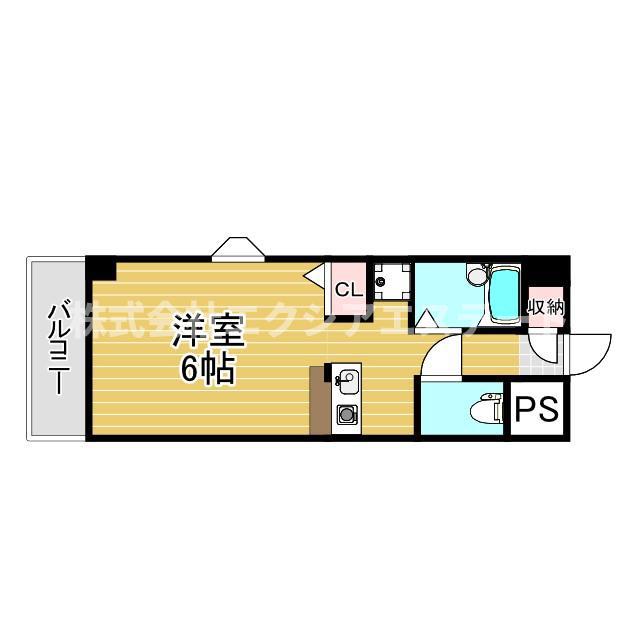 ルミエール21(ワンルーム/3階)の間取り写真