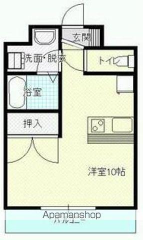 アルカディア霧島(ワンルーム/3階)の間取り写真