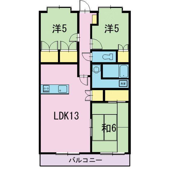 フロンティア・クロス(3LDK/4階)の間取り写真
