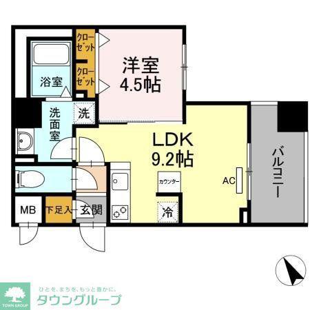 シトラスガーデン(1LDK/2階)の間取り写真