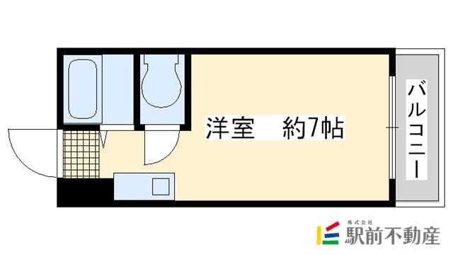 藤田マンション(ワンルーム/5階)の間取り写真