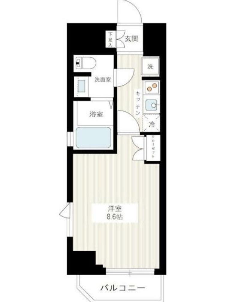 AZEST中野新橋(1K/10階)の間取り写真